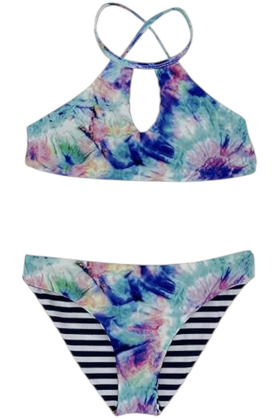 Splendid Women's Brighter Hi Neck Bra Set Multicolor - Regular